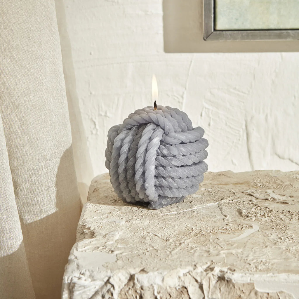 Bougie Karaca Home Rope, gris, 8 cm