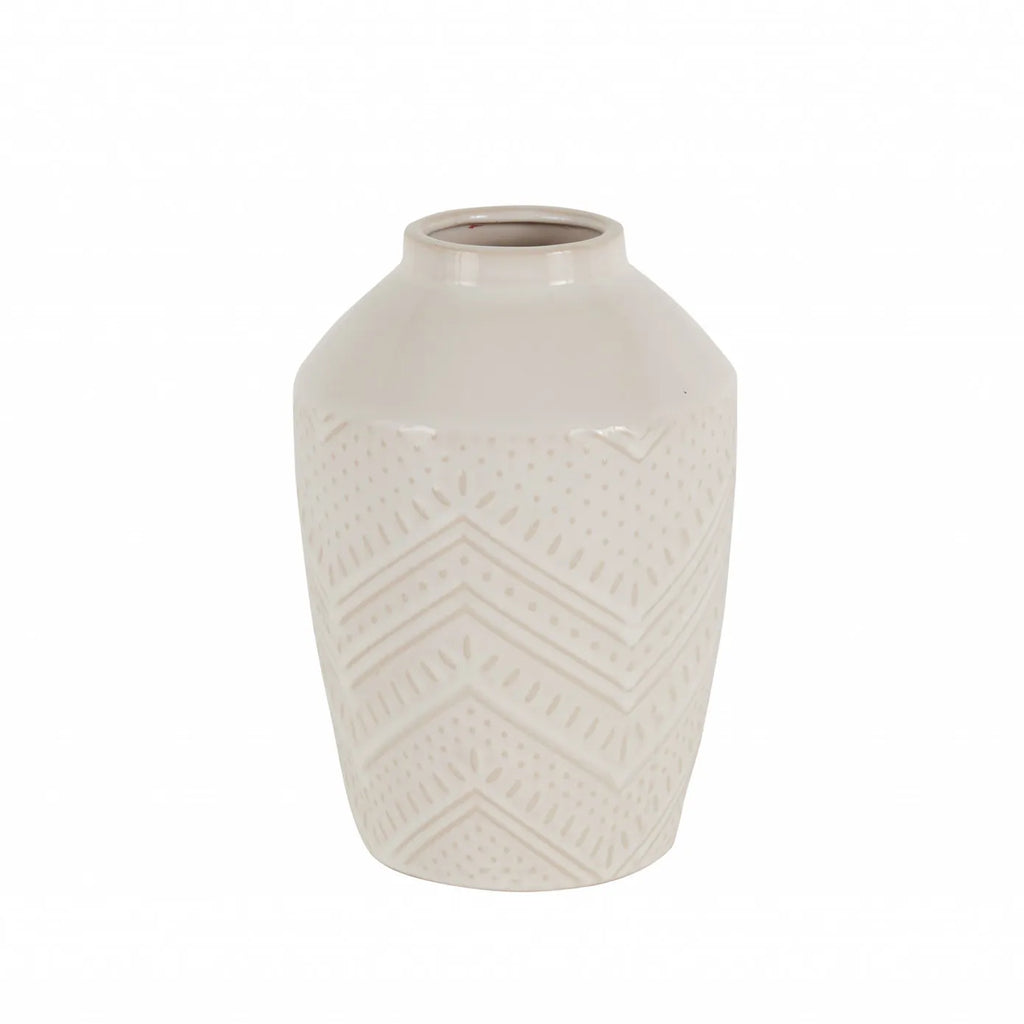 Vase Karaca Home Angel, blanc, 14,7x14,7x25,5 cm