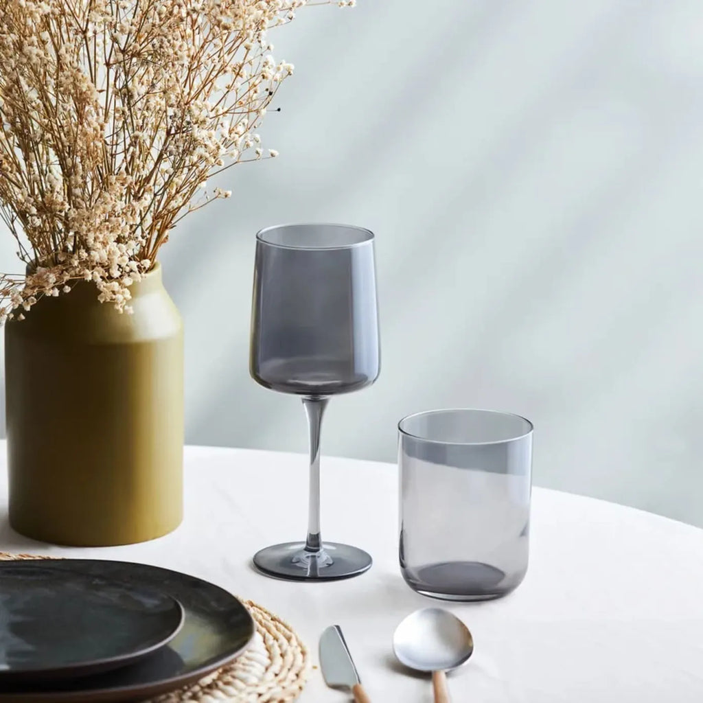 Set de verres à vin Karaca Anthracite, 3 pièces, 320 ml