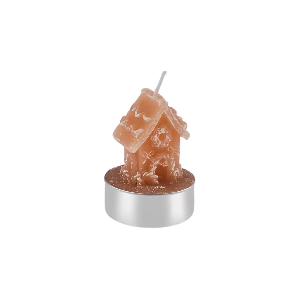 Karaca New Year Maison en Pain d'Épice Bougie 3 Pièces, 18 cm x 5 cm x 6 cm, Marron