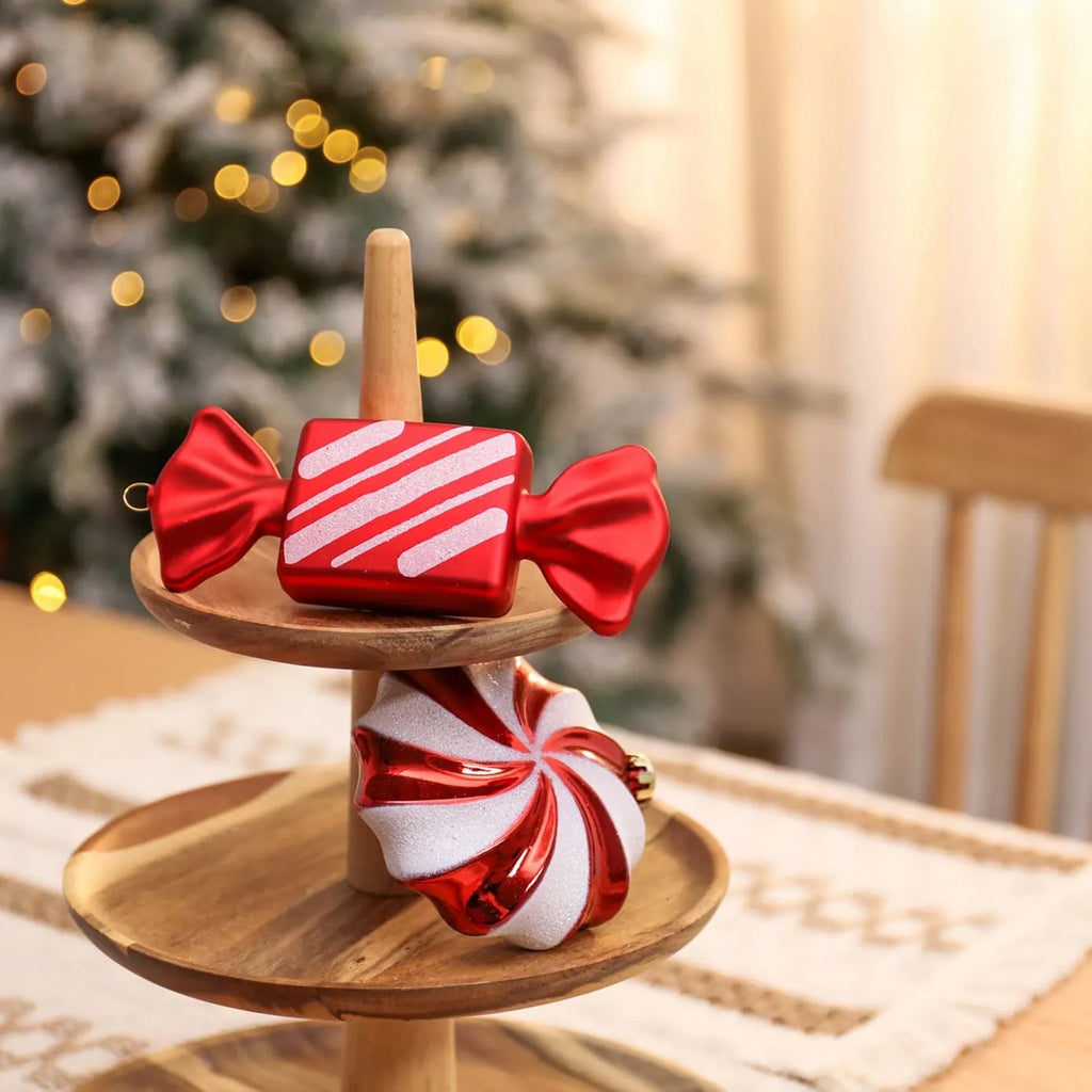 Karaca Home New Year Ensemble de Décorations de Sapin Plaisir Sucré, 4 Pièces