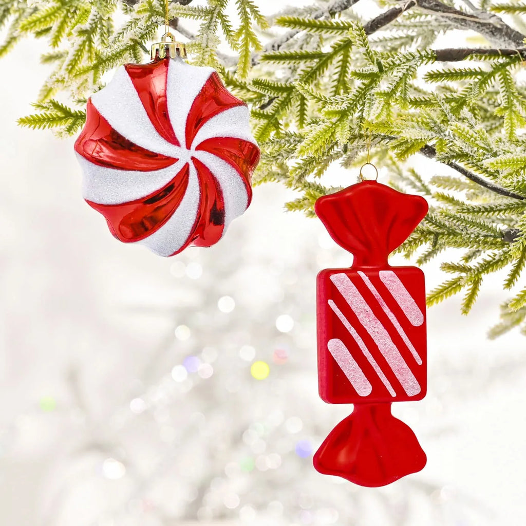 Karaca Home New Year Ensemble de Décorations de Sapin Plaisir Sucré, 4 Pièces