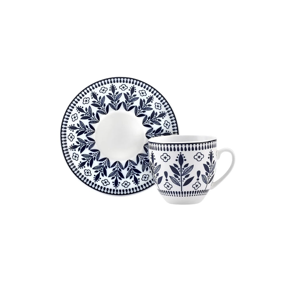 Coffret de tasses à café Karaca Peyker pour 6 personnes, 85 ml