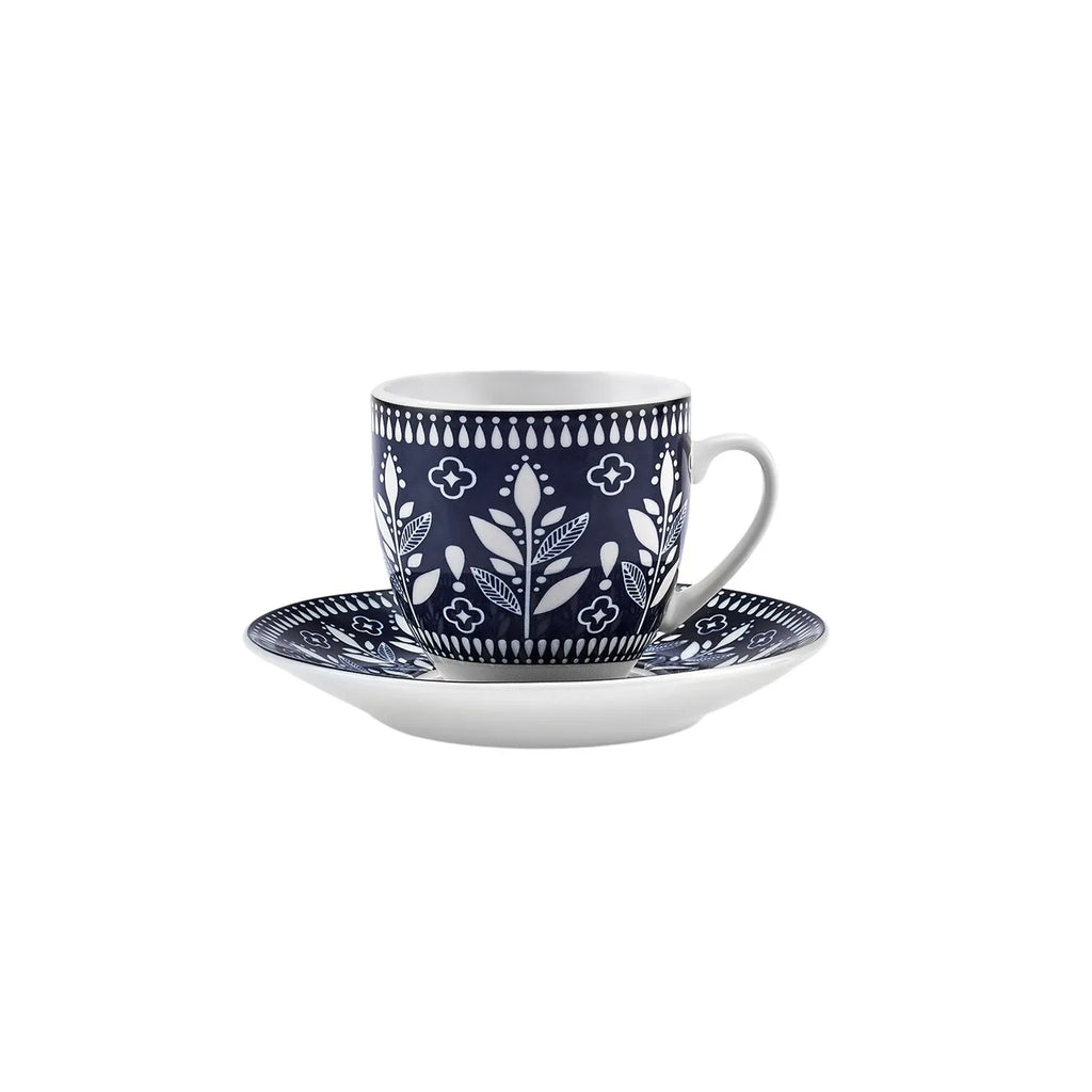 Coffret de tasses à café Karaca Peyker pour 6 personnes, 85 ml