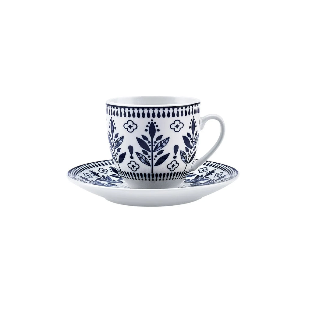 Coffret de tasses à café Karaca Peyker pour 6 personnes, 85 ml