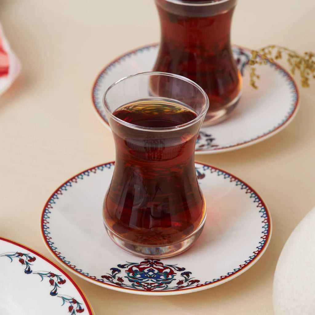 Assiette à dessert Karaca Nakkaş pour 6 personnes, 18 pièces