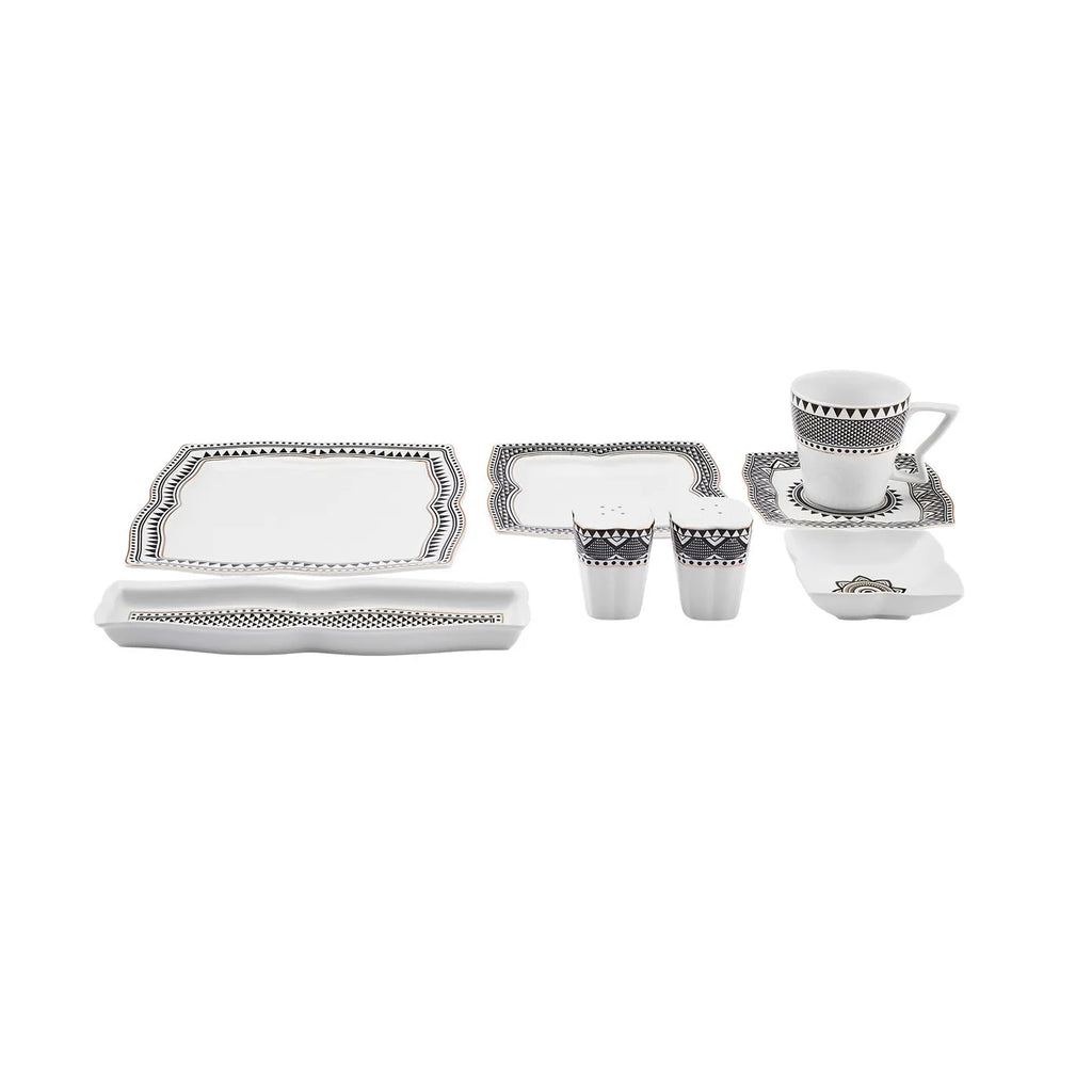Service Petit Déjeuner Karaca New Globe 6 personnes, 32 pièces, porcelaine