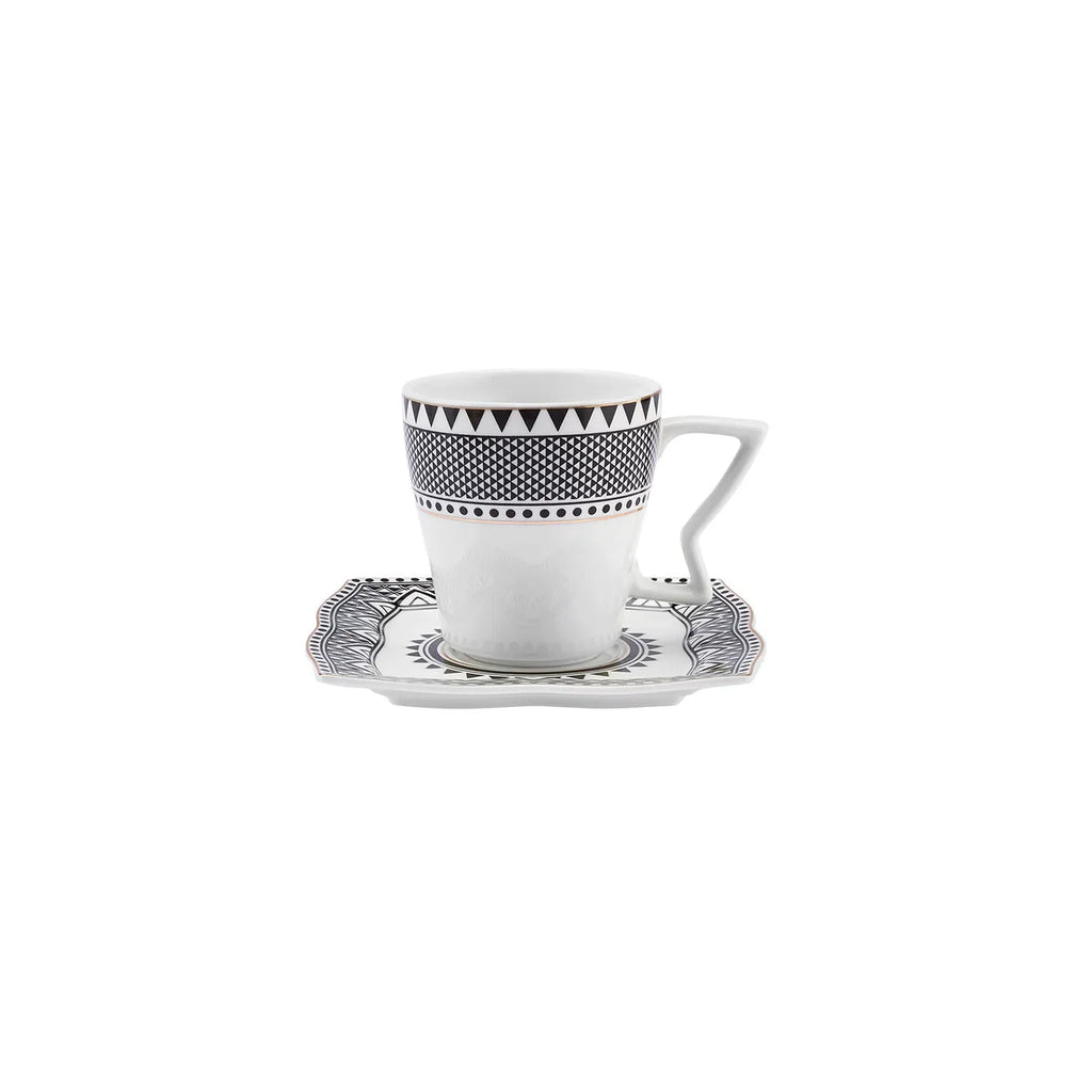 Service Petit Déjeuner Karaca New Globe 6 personnes, 32 pièces, porcelaine