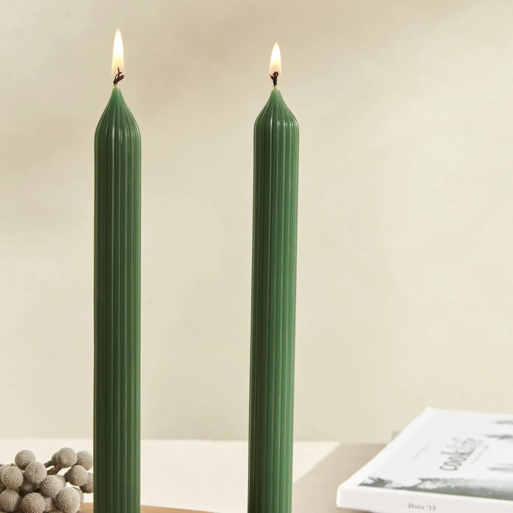 Bougie Pour Bougeoir Karaca Home Wave 2 Pièces, Vert