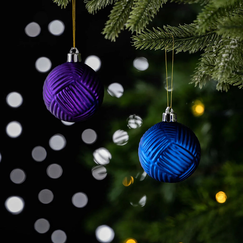 Karaca Home New Year Ensemble de Décorations de Sapin Colorées, 12 Pièces, 6 cm