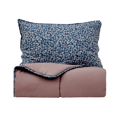 Ensemble de couettes Karaca Dexie single 155x220, 50x70 cm, rose