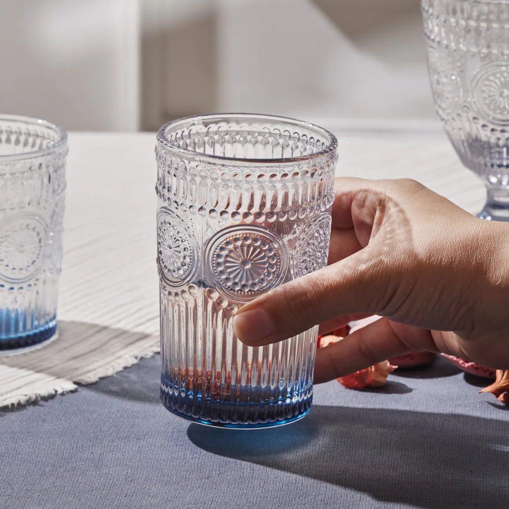 Verre à boissons Karaca Sunflower, bleu