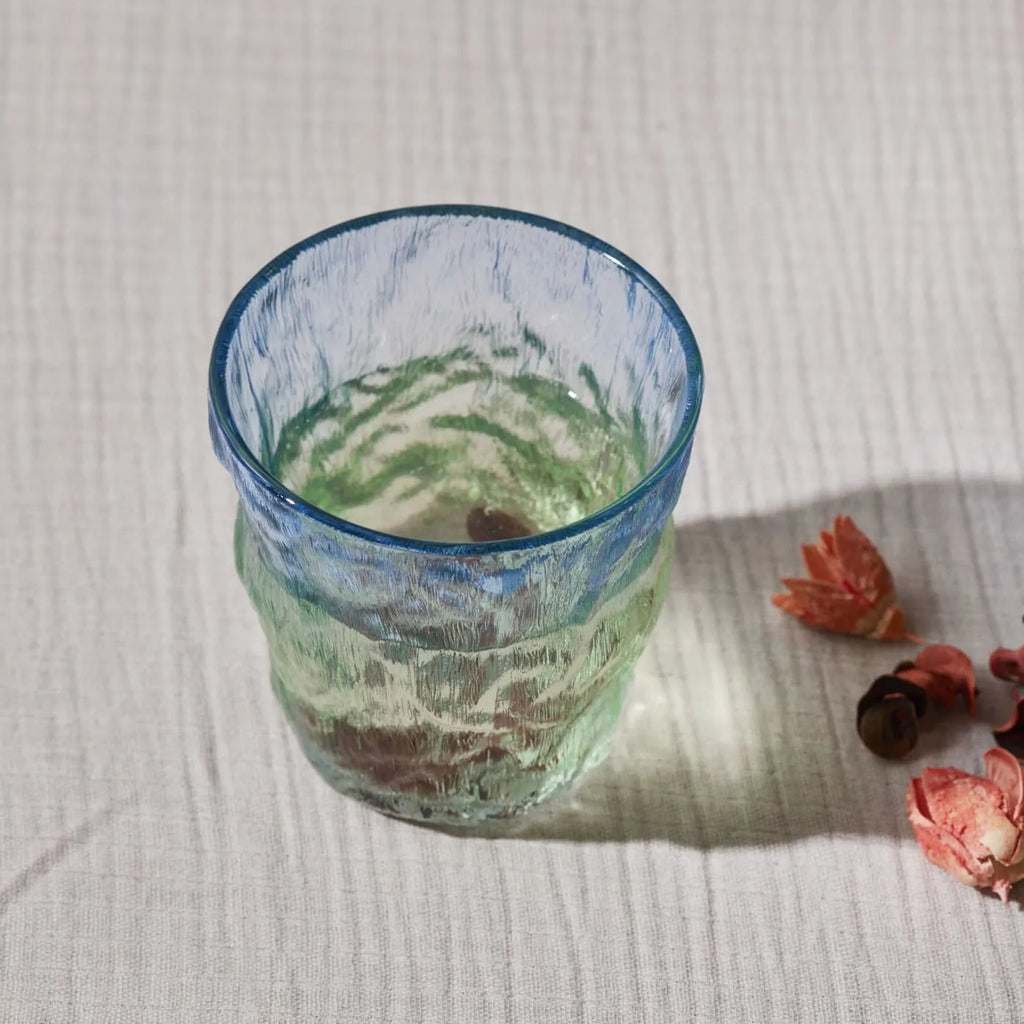 Verre à eau Karaca Glacier, 287 ml, bleu vert