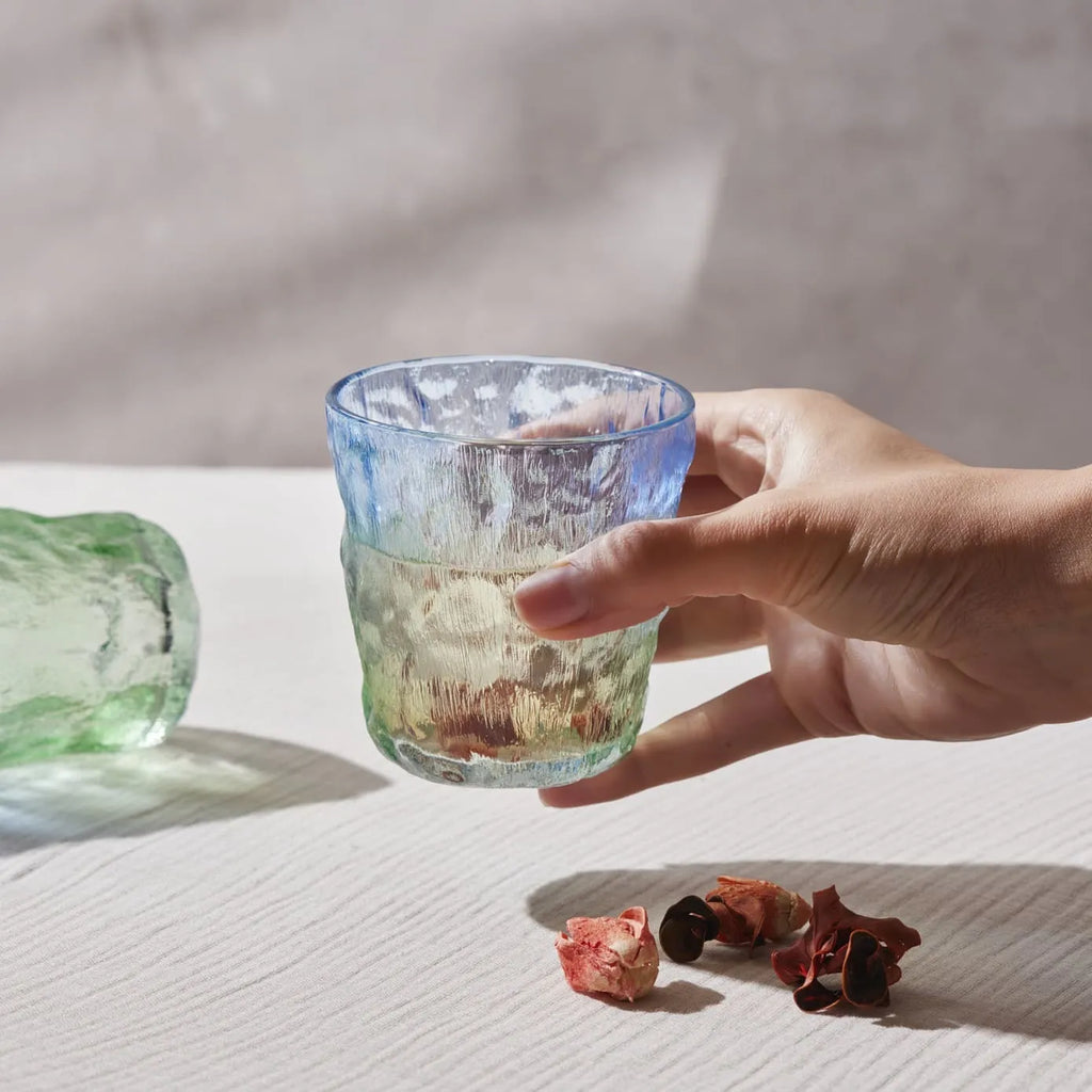 Verre à eau Karaca Glacier, 287 ml, bleu vert