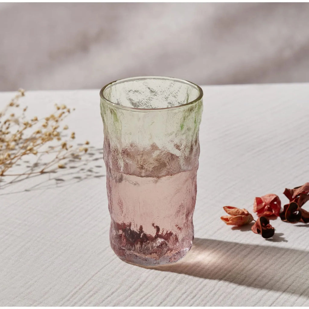 Verre à boisson Karaca Glacier, 383 ml, rouge vert