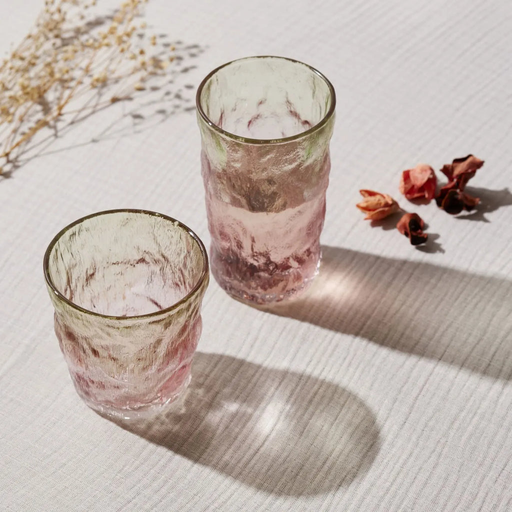 Verre à boisson Karaca Glacier, 383 ml, rouge vert