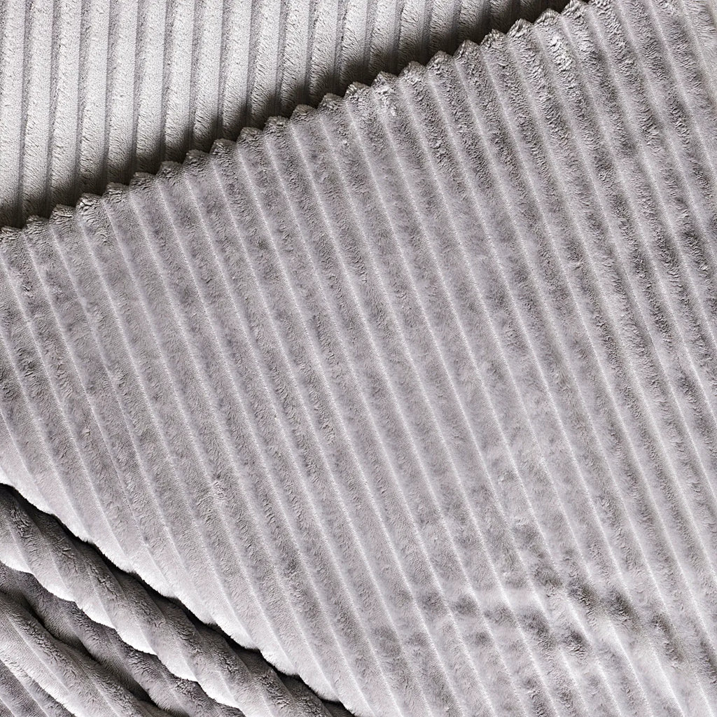 Couverture Karaca Ruby Stripe Wellsoft double, gris
