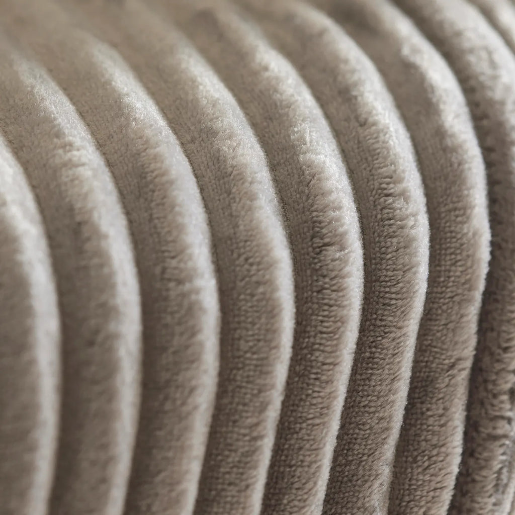 Couverture Karaca Ruby Stripe Wellsoft single, gris