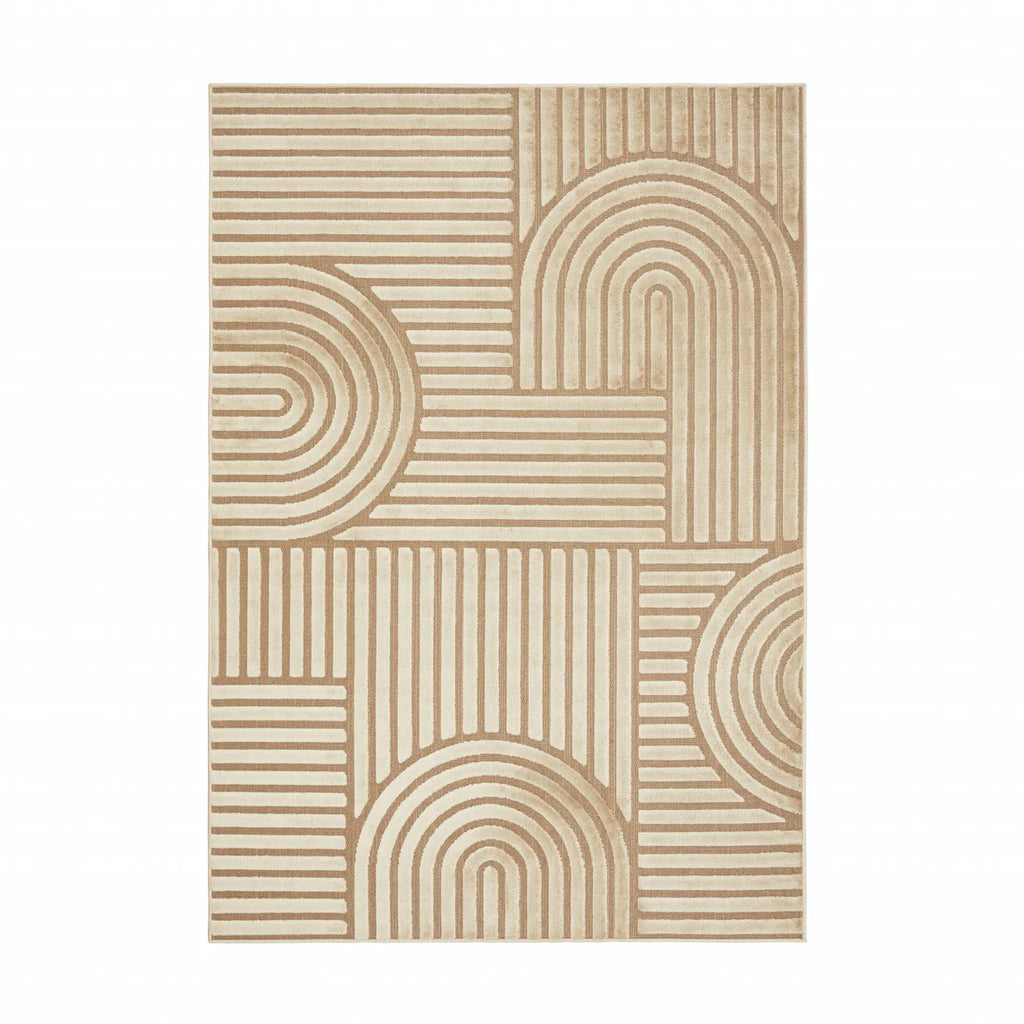 Tapis Kaşmir Halı 7/24 Scandinave Thor beige, 200x290 cm
