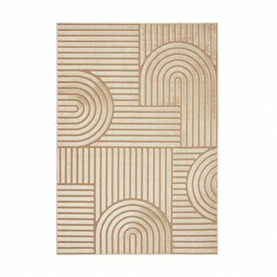 Tapis Kaşmir Halı 7/24 Scandinave Thor beige, 200x290 cm