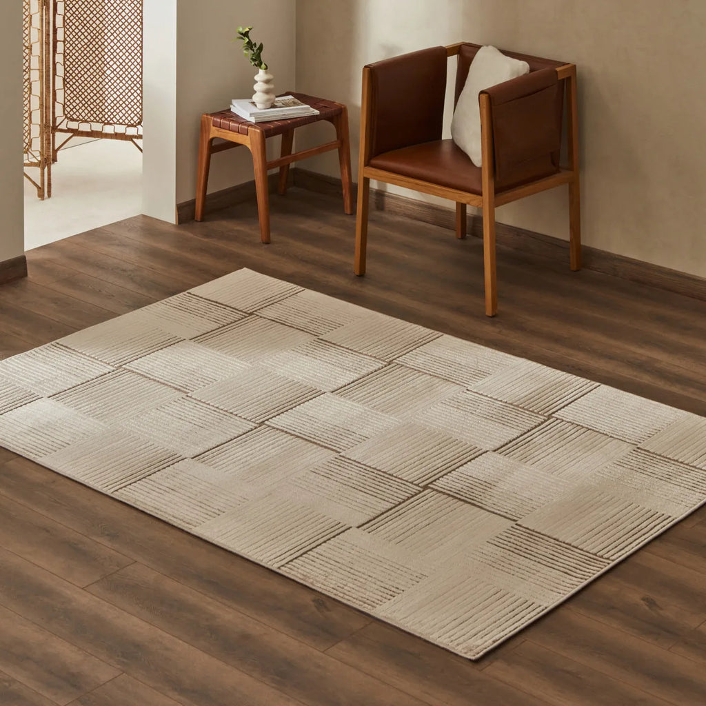 Tapis Kaşmir Halı 7/24 Scandinave Elin beige, 160x230 cm
