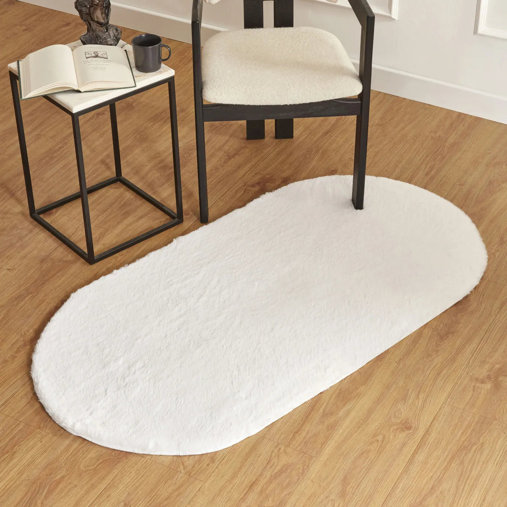 Tapis Kaşmir Halı 7/24 Cosy Premium blanc, 80x150 cm