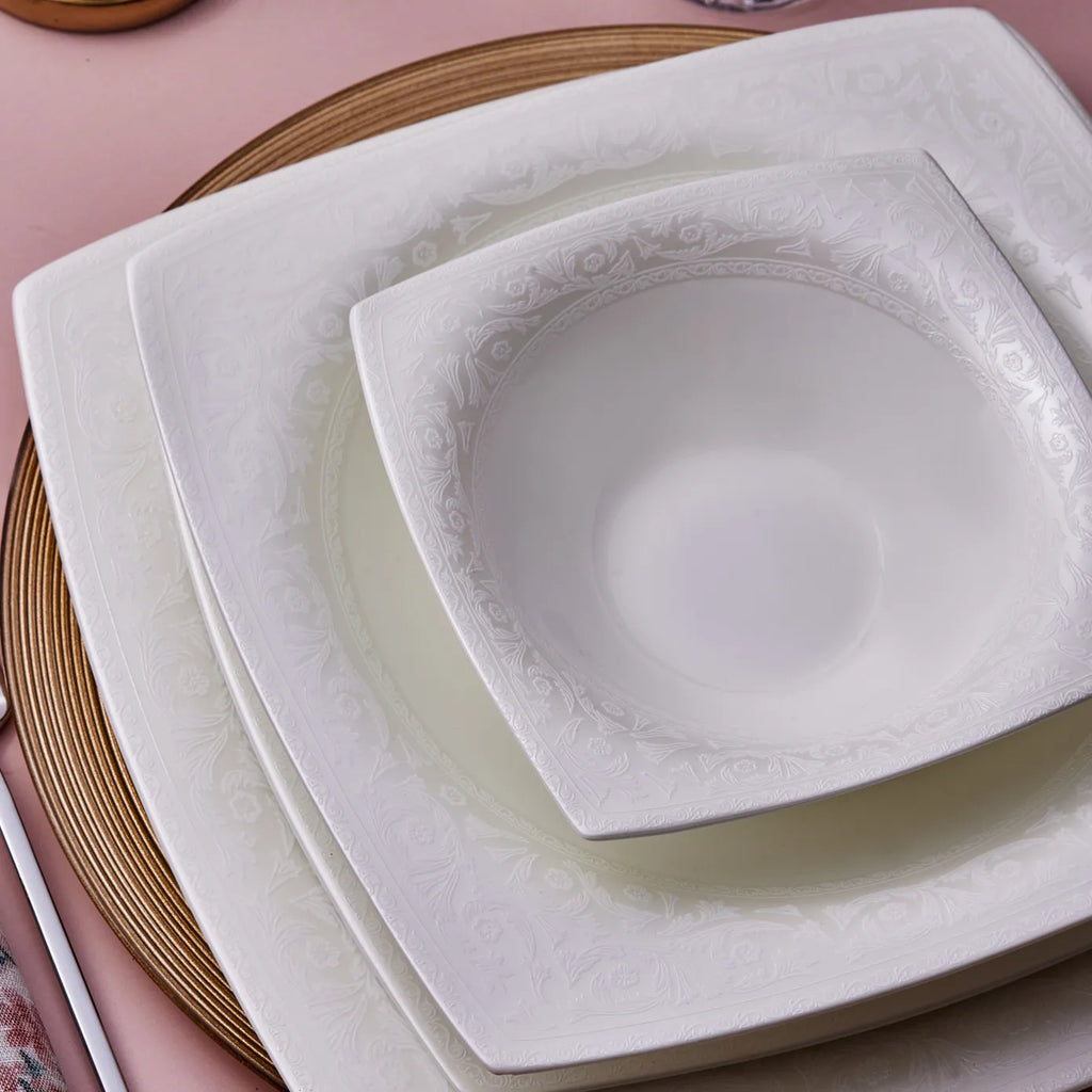 Service de table Karaca Fine Pearl en perles Roma pour 12 personnes, 58 pièces