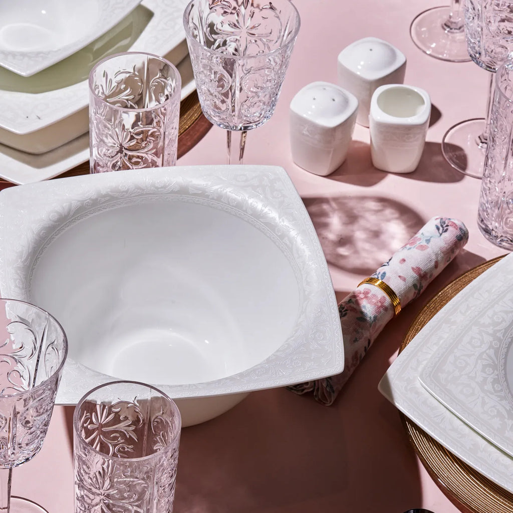 Service de table Karaca Fine Pearl en perles Roma pour 12 personnes, 58 pièces