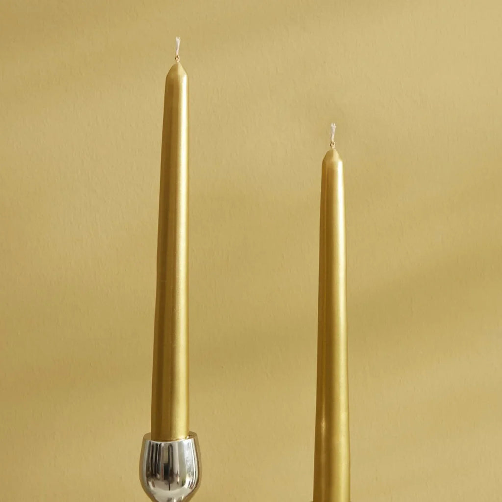 Bougie pour bougeoir Karaca Home 2 pièces, or, 24 cm