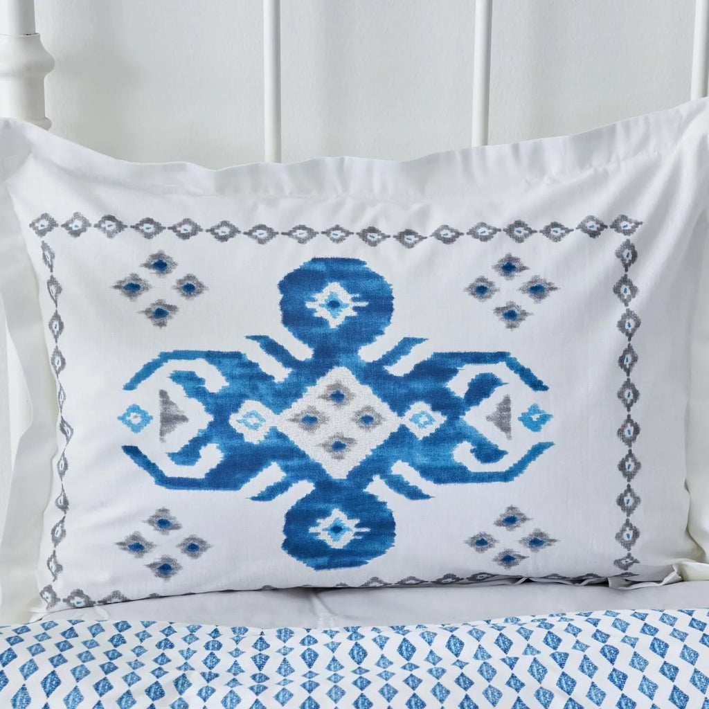 Parure de lit Karaca Home Neos single, 100% coton, bleu