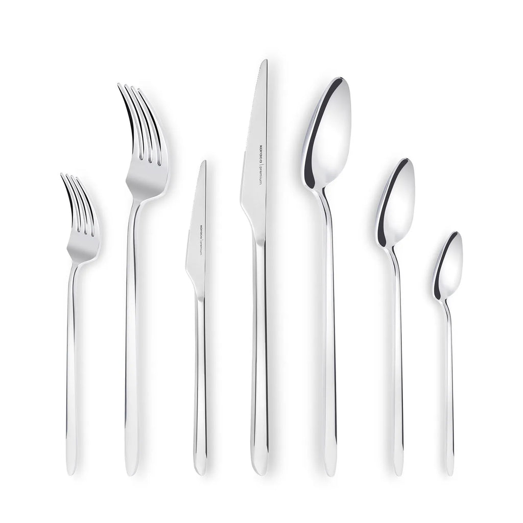 Ensemble de couverts Karaca Stark 316+ Premium pour 12 personnes, 84 pièces