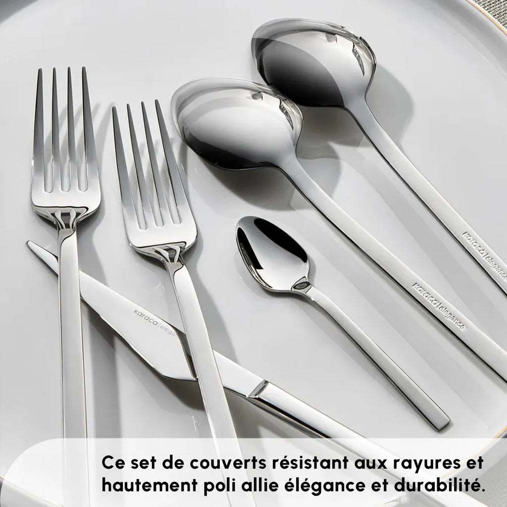 Service de couverts Karaca Sedir Elegance pour 12 personnes, 84 pièces
