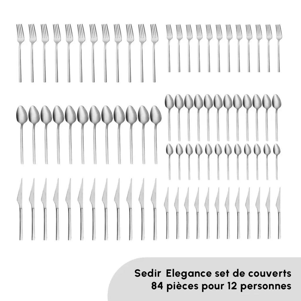 Service de couverts Karaca Sedir Elegance pour 12 personnes, 84 pièces
