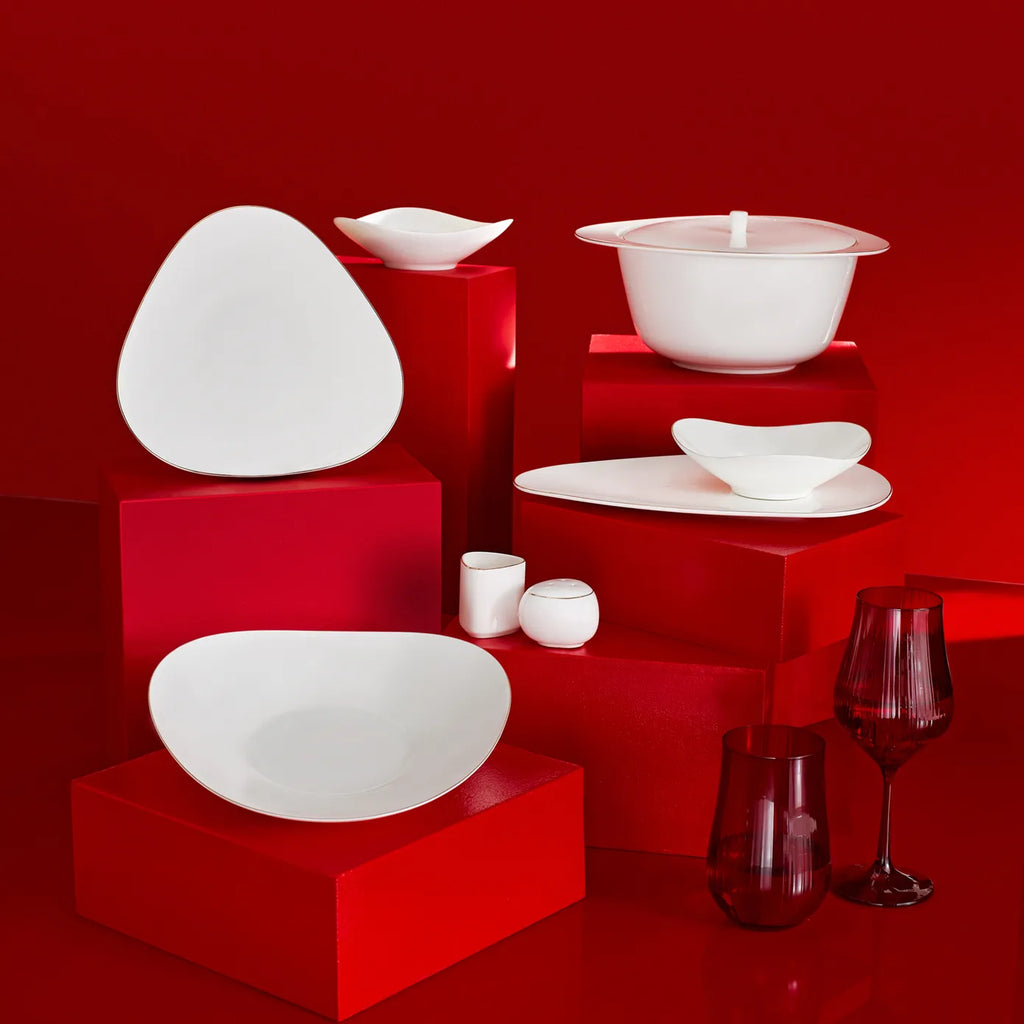 Karaca Red Carpet Collection Service de table Fine Pearl Extra Tristan pour 12 personnes, 62 pièces