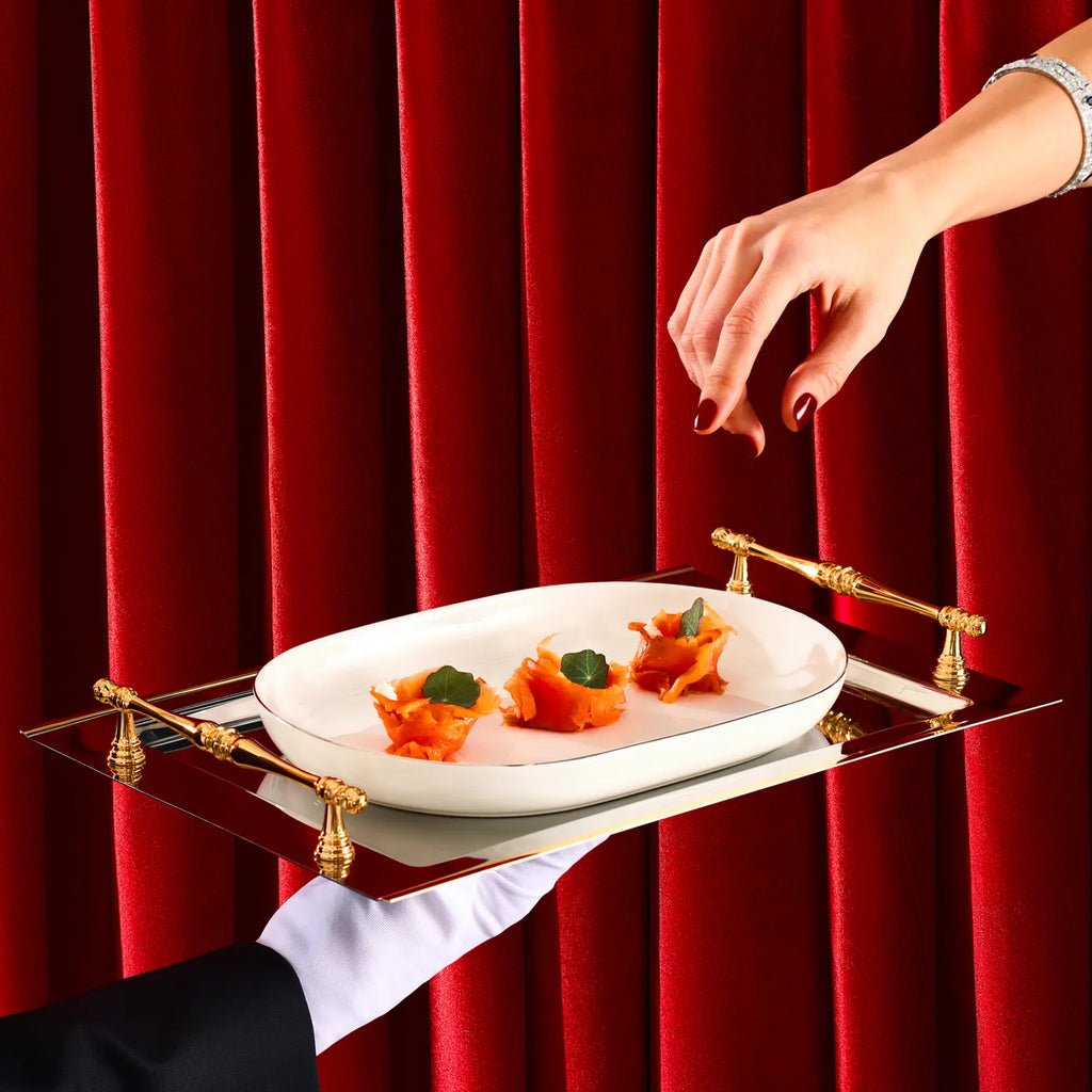 Karaca Red Carpet Collection Service de table Fine Pearl Extra Nish pour 12 personnes, 62 pièces, platine