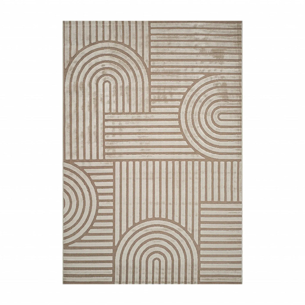 Tapis Kaşmir Halı 7/24 Scandinave Thor beige, 160x230 cm
