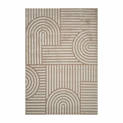 Tapis Kaşmir Halı 7/24 Scandinave Thor beige, 160x230 cm