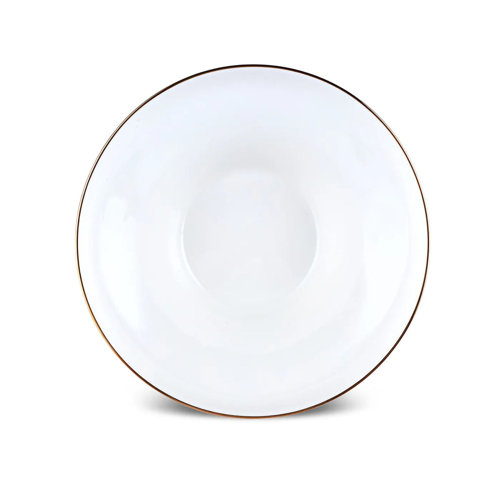 Service de table Karaca Streamline Nefeli pour 12 personnes, 56 pièces, New Generation Bone, or