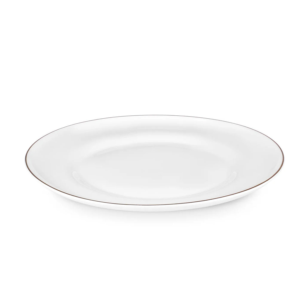 Service de table Karaca Streamline Nefeli pour 12 personnes, 56 pièces, New Generation Bone, or