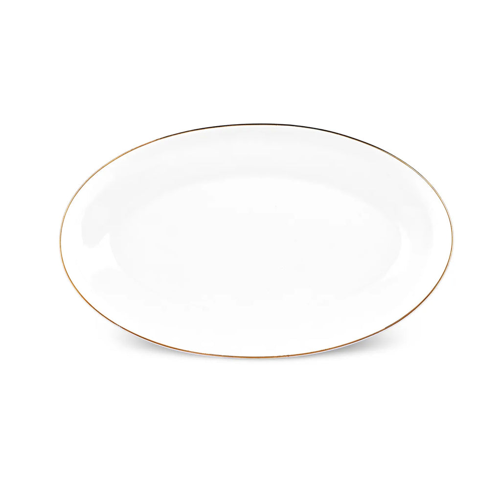 Service de table Karaca Streamline Nefeli pour 12 personnes, 56 pièces, New Generation Bone, or