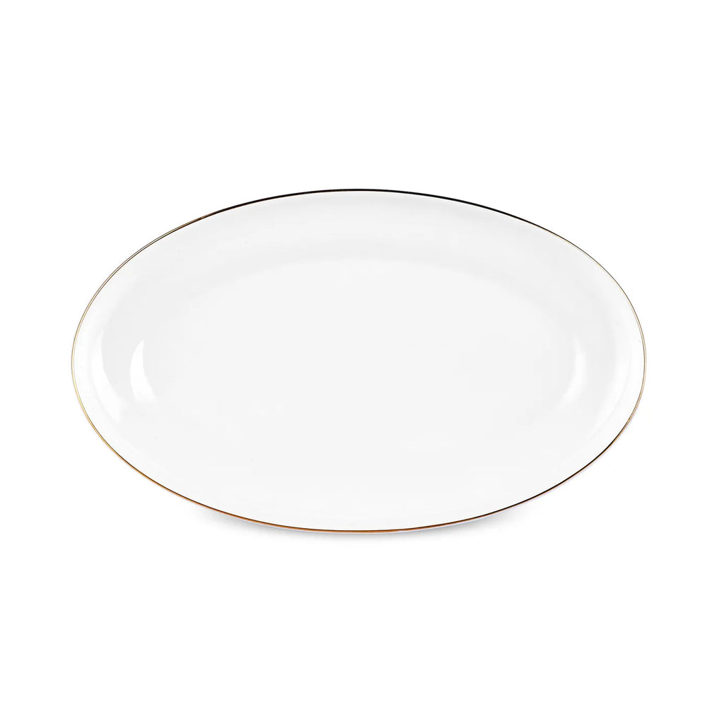 Service de table Karaca Streamline Nefeli pour 12 personnes, 56 pièces, New Generation Bone, or
