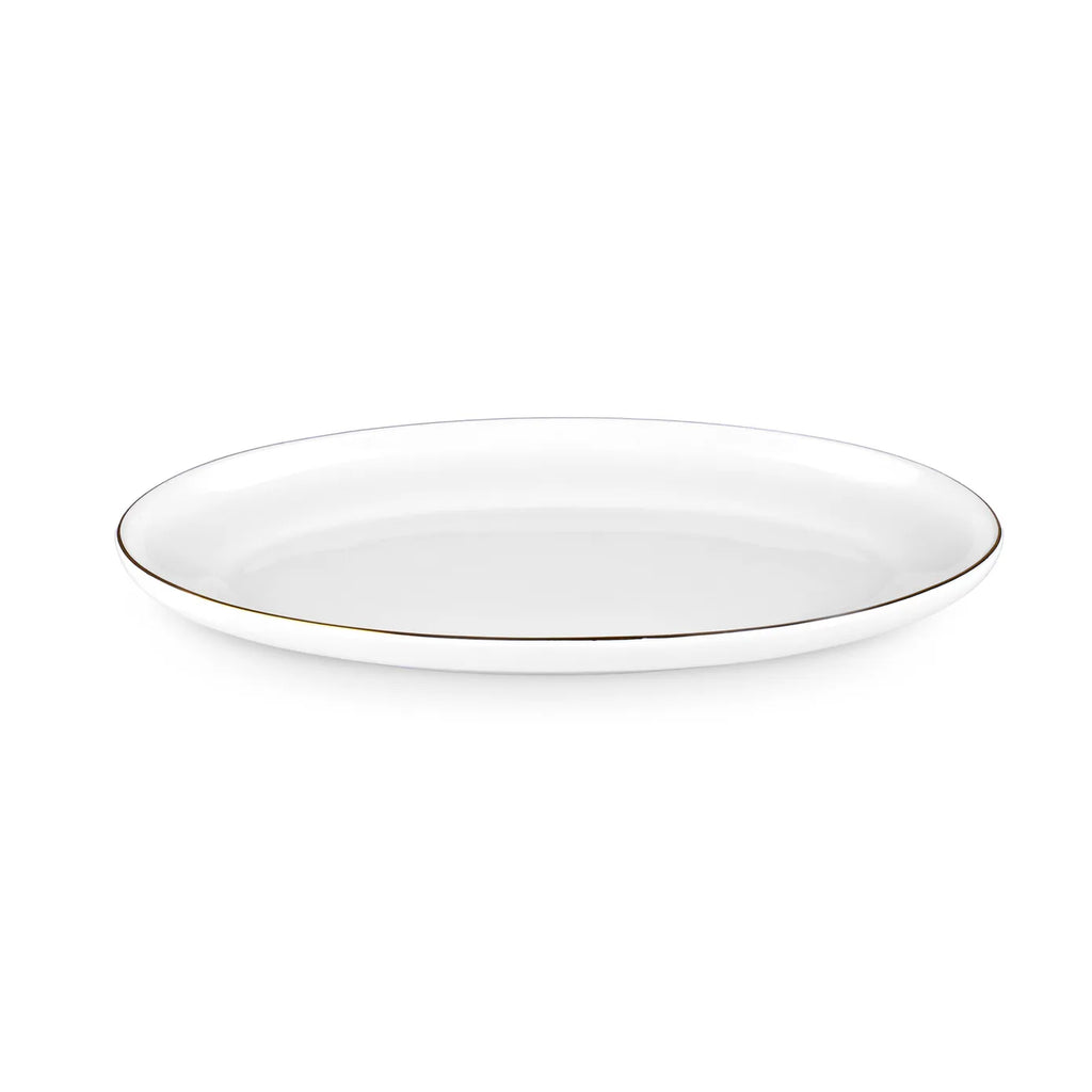 Service de table Karaca Streamline Nefeli pour 12 personnes, 56 pièces, New Generation Bone, or