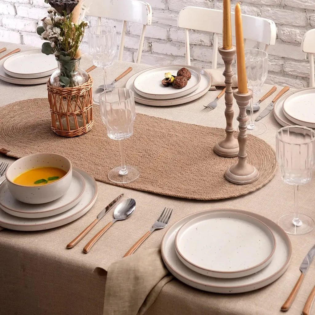 Service de table Karaca Chicago Dot pour 6 personnes, 18 pièces, Céramique
