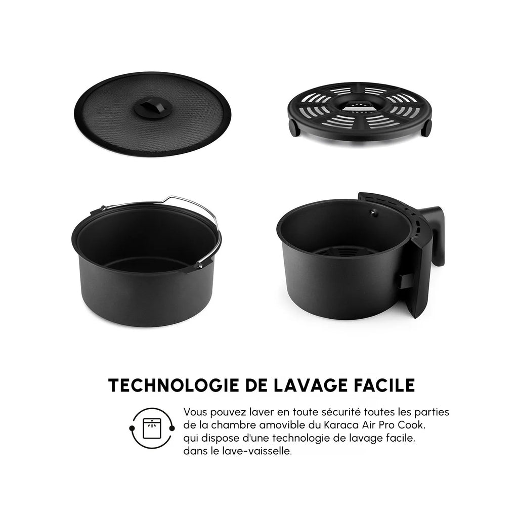 Airfryer Karaca Air Cook XL 2 en 1, blanc lumineux