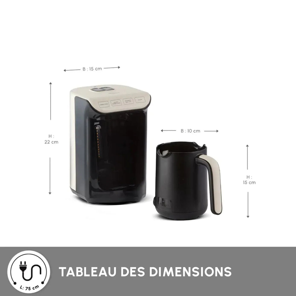 Machine à café Karaca Hatır avec fonction torréfaction, couleur crème