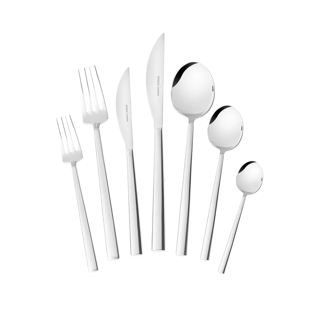 Ensemble de couverts Karaca Carmelo pour 12 personnes, 91 pièces, coffret premium