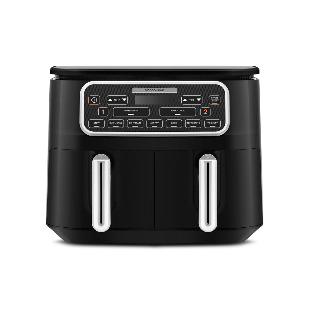 Airfryer Karaca Air Cook Duo Cuisine Maison XXXL, pour 8 personnes, 8 litres, noir chrome
