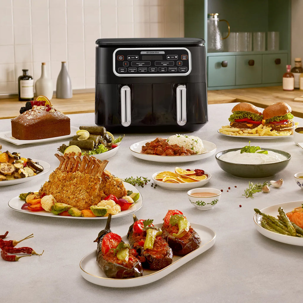 Airfryer Karaca Air Cook Duo Cuisine Maison XXXL, pour 8 personnes, 8 litres, starlight