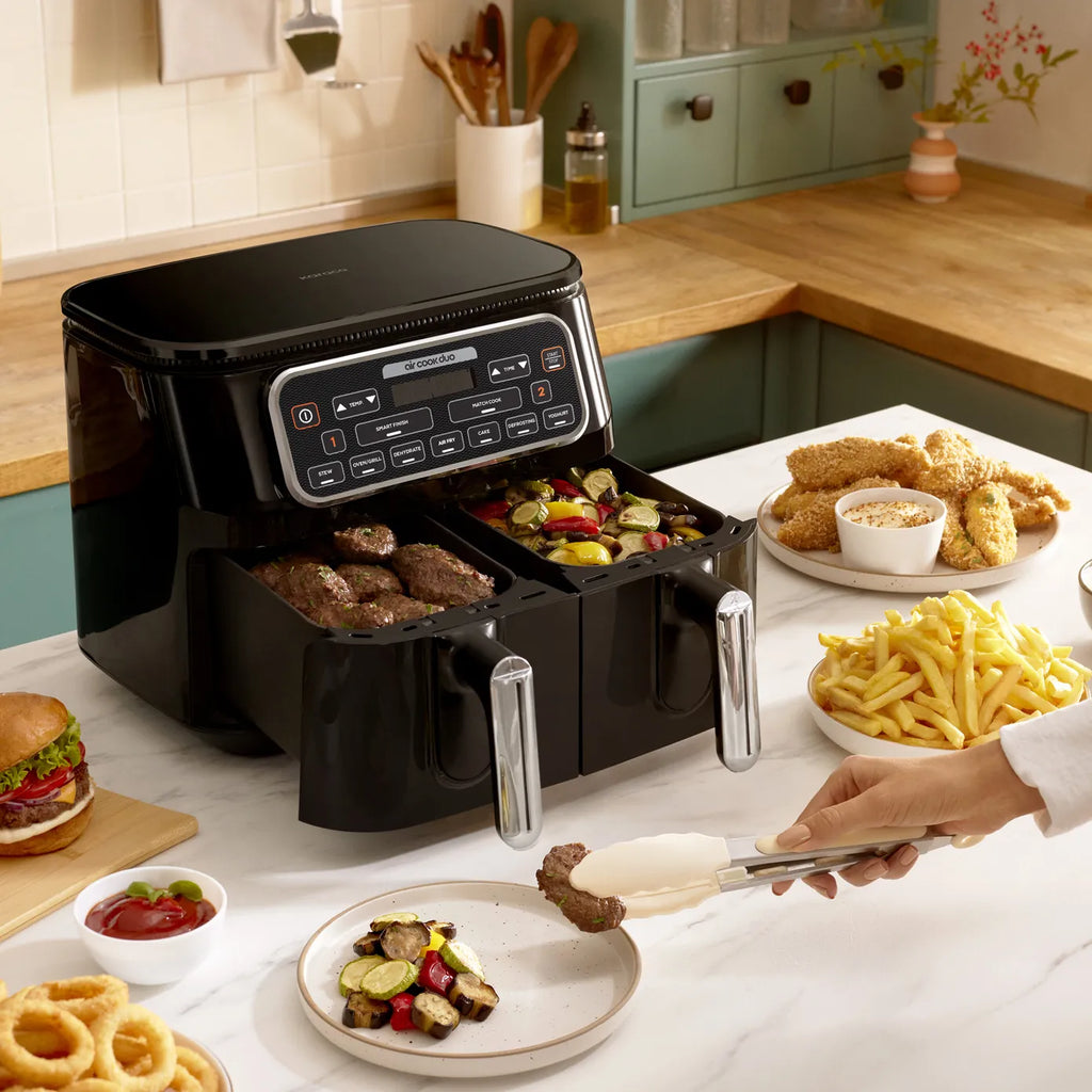 Airfryer Karaca Air Cook Duo Cuisine Maison XXXL, pour 8 personnes, 8 litres, starlight