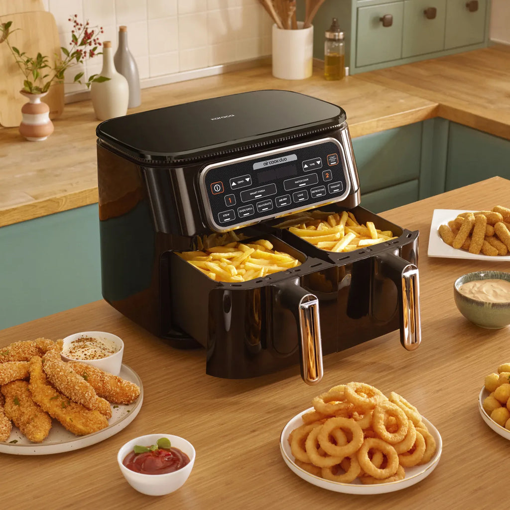 Airfryer Karaca Air Cook Duo Cuisine Maison XXXL, pour 8 personnes, 8 litres, starlight